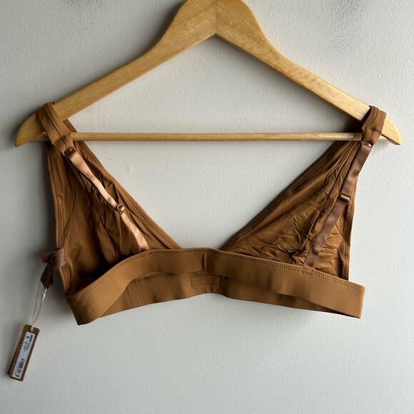Skims Plunge Two Piece Bikini Set Womens Size XL Brown Underband  NWT - Picture 5 of 10